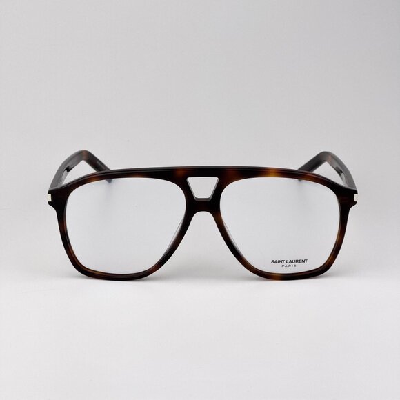Saint Laurent DUNE Eyeglasses – Havana Pilot Frame (SL596 DUNE OPT 002) - Picture 2 of 13